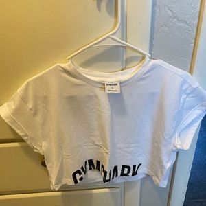 Gymshark white tee, size small